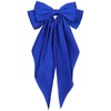 Big Silky Satin Hair Bows for Women Girls,Large Long Tail
