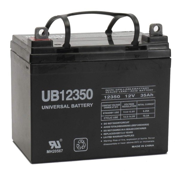 UPG EVX12340 Compatible SLA Battery 12V 35AH with Nut and Bolt Terminal