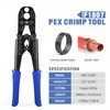 IWISS/iCrimp PEX Pipe Copper Ring Crimping Tool Kit for 3/8