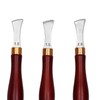 4pcs Leather Edgers Sharp Professional Trimming Working Kit with Wooden