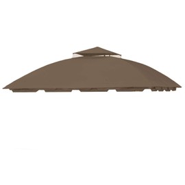 Garden Winds Replacement Canopy for South Hampton Gazebo - Riplock 350 - Nutmeg