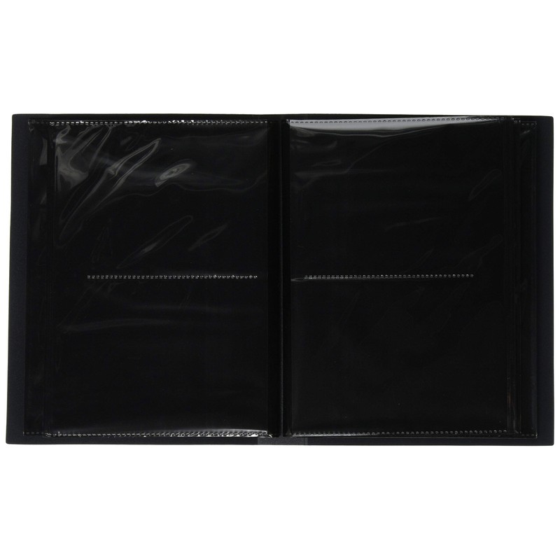 ナカバヤシ ファイル 超透明ポケットアルバム 黒台紙 L判 120枚 グリーン CTDP-L-120-G