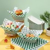 Geosar Geosar 100 Pcs Gingham Party Supply Disposable Paper Food
