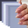 6 Sheets Star Nail Stickers 3D Self-Adhesive Glitters Starlight Nail