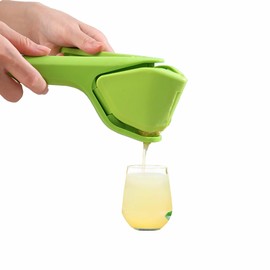 Lime Squeezer, Manual Leverage Effortless Hand Juicer, Easy Squeeze Fold Flat Lemon Juicer, Lemon Press Squeezer with Sideways Pivot to Increase Leverage Easy to Use for Lemon, Lime, Citrus (Green)