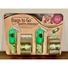 Earth Friendly Bags To Go 210 Dog Waste Bags With 2 Reflective Dispensers