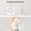 JISULIFE Small Desk Fan, Portable USB Rechargeable Fan, 160° Tilt