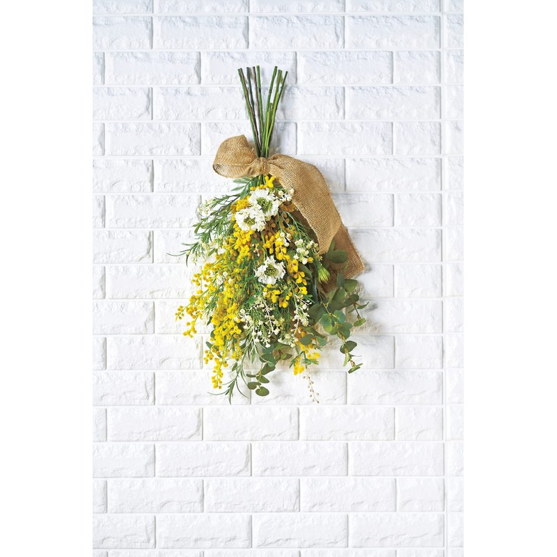 Tokyodo FM002193-zzz Artificial Flowers MAGIQ Bright Mimosa Yellow L 16.5