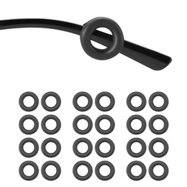 Omnful Glasses Ear Cushion, Glasses Holder, Glasses Ear Grips Anti Slip Silicone Temple Tips Sleeves for Eyeglasses Sunglasses, Ear Hooks, Eyewear Retainers (Black,12Pairs)
