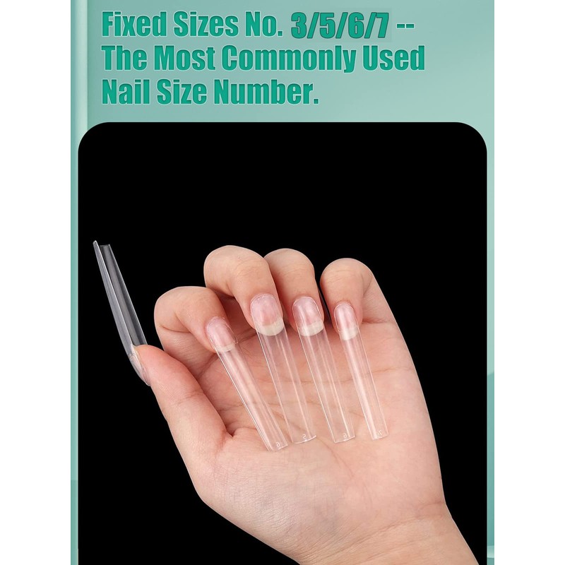 Individual Size 3 5 6 7 Full Cover Square Nail