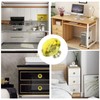 JIABOSE 10pcs 40mm Yellow Crystal Door Knobs for Cabinet Drawer