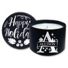 Custom Monogram Happy Holidays Premium Scented Candle