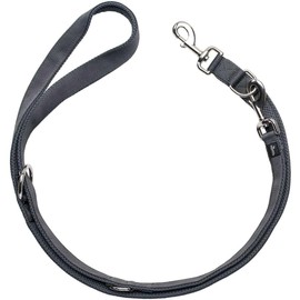 HUNTER DIVO & Maldon Adjustable Dog Lead Nylon Padded with Soft Mesh Material, 20/200, Grey/Grey