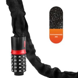 CFIKTE Bike Lock: 5 Digit Combination High Security Anti Theft Bike Chain Lock,Heavy Duty Resettable Keyless Bicycle Lock for Bike, Motorcycle, Scooter, Door & Gate (Chain Length: 120cm (47.24 inch))