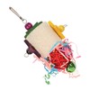 3pcs Parrot Shredding Chew Toy Bamboo Net Rattan Loofah Bird