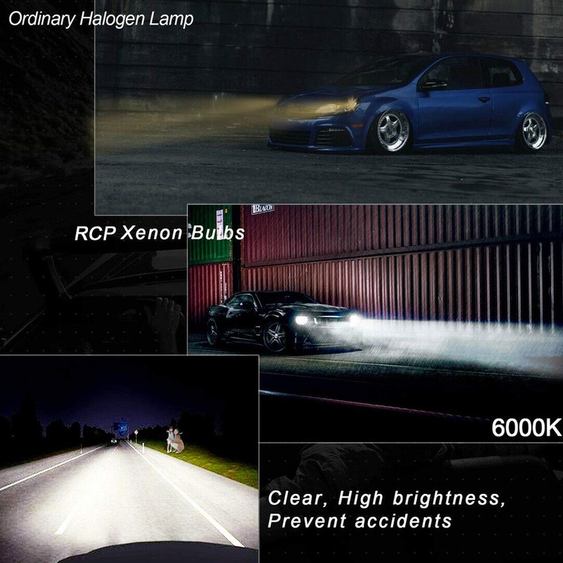 jingfei 2PCS D1C D1S D1R 8000K Ice Blue Car Headlight