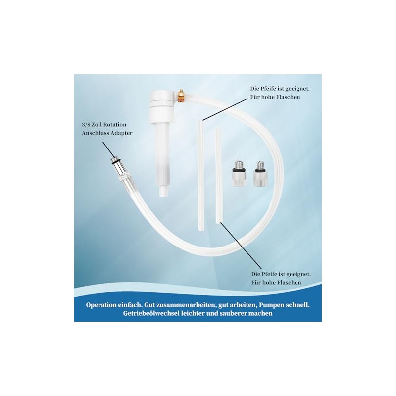 Oil Pump Hand Pump, Gear Oil Pump 8cc with Clamps,