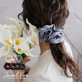 JewelVOX Scrunchie Hair Accessories, Women's, Grosgrain, Solid, Simple, Adult, Stylish, Wine Choice