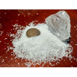 Orgonite Andy - Clear Quartz - Small Granules - Fine Crystal Sand - 100% Natural Brazilian Stone - Pure Crushed Healing Gemstones (4 oz)