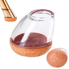 24 PCS Small Chair Leg Floor Protectors for Hardwood Floors, Round Silicone Caps with Felt Pads for 15-25° Slanted Legs, Chair Leg Covers to Protect Floors, Anti-Scratch & Noise(Clear, Fit 0.5"-0.8")