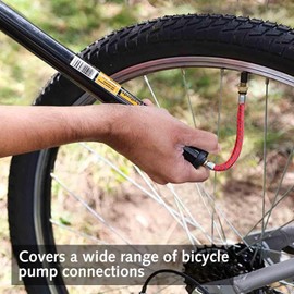 DILUSILK 33 Pcs Bike Valve Pump Adaptor Set, Bike Pump Adapter with Extension Pipe,Bike Valve Adapter DV/AV/SV,Pure Copper Bicycle Valve Car Valve Adapter for Compressor Bicycle Pump.