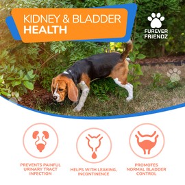 Bladder & Kidney Support Supplement for Dogs & Cats - 120 Tablets - Helps with Good Urinary Tract Health - With Cranberry & D-Mannose • Furever Friendz