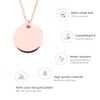 Happiness Boutique women's chain with plate in rose gold, fine