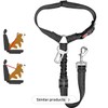 REEDEEMIT Reflective 2 in 1 Dog Cat Seat Belt Stretchable,
