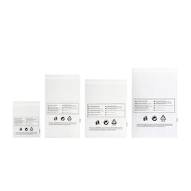 250 x Clear Poly Bags with Suffocation Warning (250 Polybags - 7"x8")