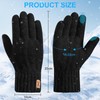 Votoko Women's Winter Warm Touchscreen Gloves Thermal Winter Gloves Knitted