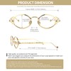 VOOGLAM Retro Round Blue Light Blocking Glasses for Women Men