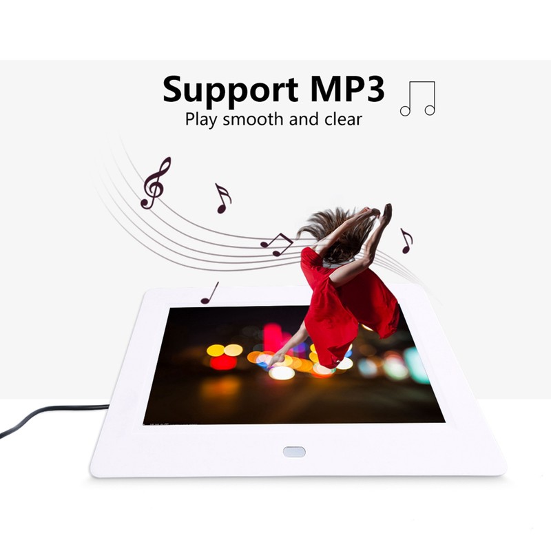 7inch Screen 1024X600 Digital Photo Frame Clock Music Video Player