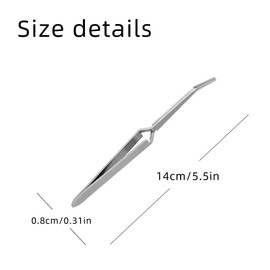 JOCXZI 1 x premium nail clippers, multi-purpose nail clippers made of stainless steel, cotton ball pliers, curved shape pliers for nail styling, nail tools