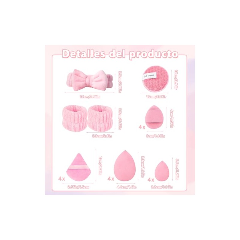 20 Piezas Set de Herramientas de Maquillaje Profesional