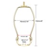 Sourcing Map Heavy Duty Harp Holder 6 Inch Brass Table