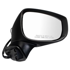 TRQ Right Mirror with Heat Power Folding Passenger Side Compatible with 2019-2022 Mazda CX-5 MA1321244