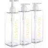 Hokretme 3 Pack 550ml Shampoo and Conditioner Dispenser Shower Soap