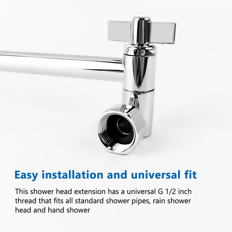 Shower Head Extension, Stainless Steel Shower Head Extension Arm, 288