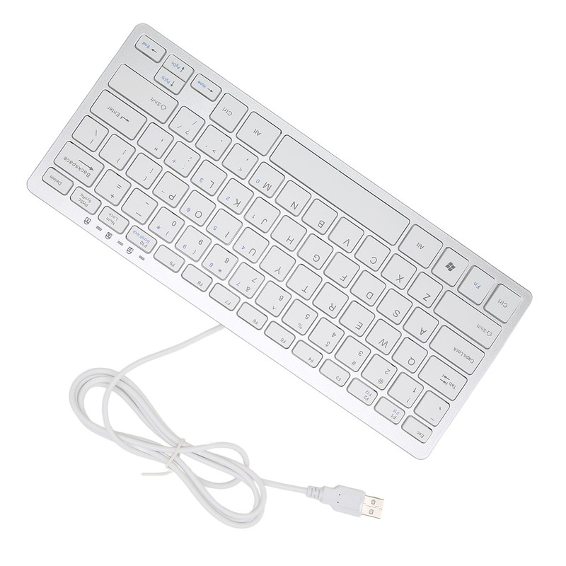 USB Wired Keyboard 78 Scissor Keys 13 Shortcut LED Indicator
