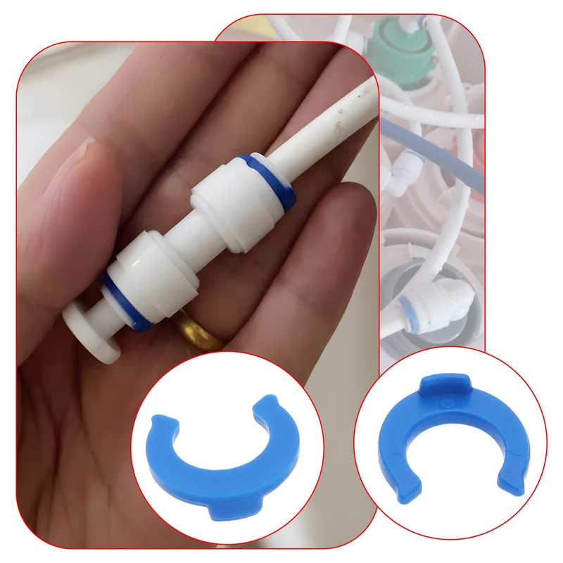 VGOL 100pcs 1/4 inch Plastic Locking Clips Locking Quick Connect