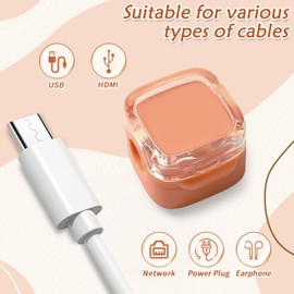 6 Pcs Magnetic Cable Clips, Clips Cable Tidy Clip Cable Holders Wire Holders for Cables Magnetic Cord Holder for Home Office Desk Use (Mixed)