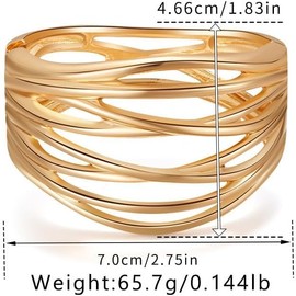 Dainty Wide Chunky Bangle Bracelets for Women Classic Oval Wrist Open Bangles Fashion Multiple styles Jewelry Bangle