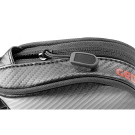 GEDORE red 13 Piece Bicycle Travel Tool Set Tyre Change Bits Ratchet Adapter Socket Repair Kit with Saddle Bag R21702013 Black/Red