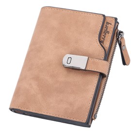 Anywn Women's Vintage Purse, Long Wallet with Large Capacity, Elegant and Cute Ladies Purse, Z-brown