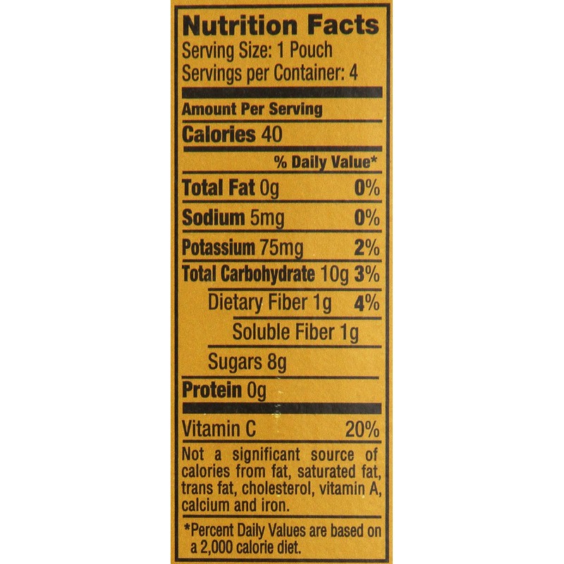 Mott's No Sugar Added Applesauce, 3.2 oz Clear Pouches, 4Count