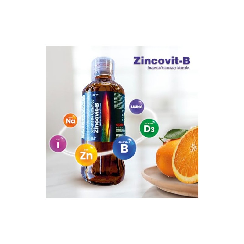 Apex Zincovit-B Jarabe Multivitamínico