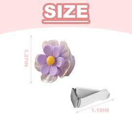 KHGUZ Flower Car Air Vent Clips, 4 PCS Cute Vehicle Air Conditioning Outlet Clamps, Automotive Interior Dashboard Charm Decoration Accessories, Universal for Sedan, SUV, Truck (Multicolor1)
