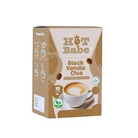 Kiray Celis Black Coffee Mix, 10 sachets x 18g (180g, Black Vanilla Chia)