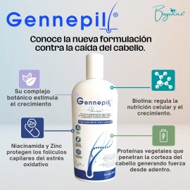 Shampoo Tratamiento Anticaida De Cabello 2 Pzas Gennepil