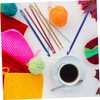 Operitacx 2sets Knooking Hooks Soft Crochet Hooks Large Hole Needles
